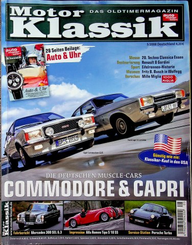 Deckblatt Motor Klassik (05/2008)